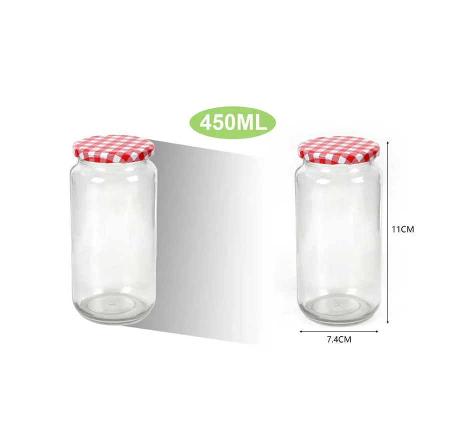 Frasco De Vidrio Con Tapa 450ml