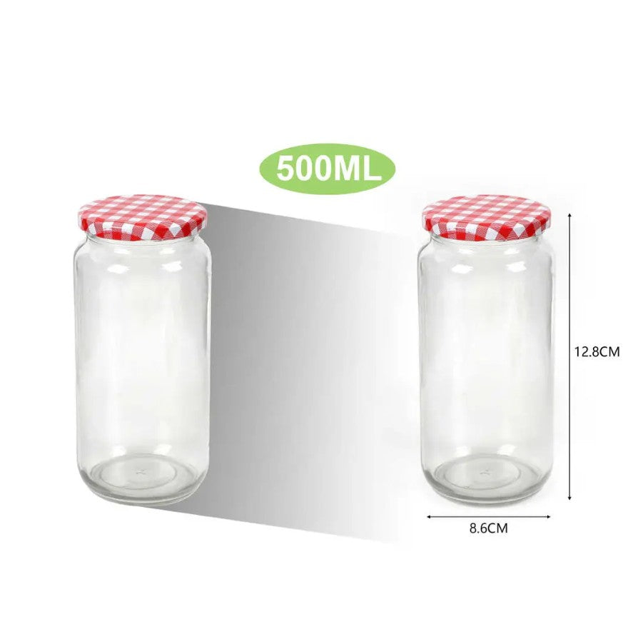 Frasco De Vidrio Con Tapa 500ml