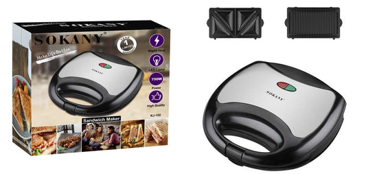 Sandwichera Eléctrica Pan 750w