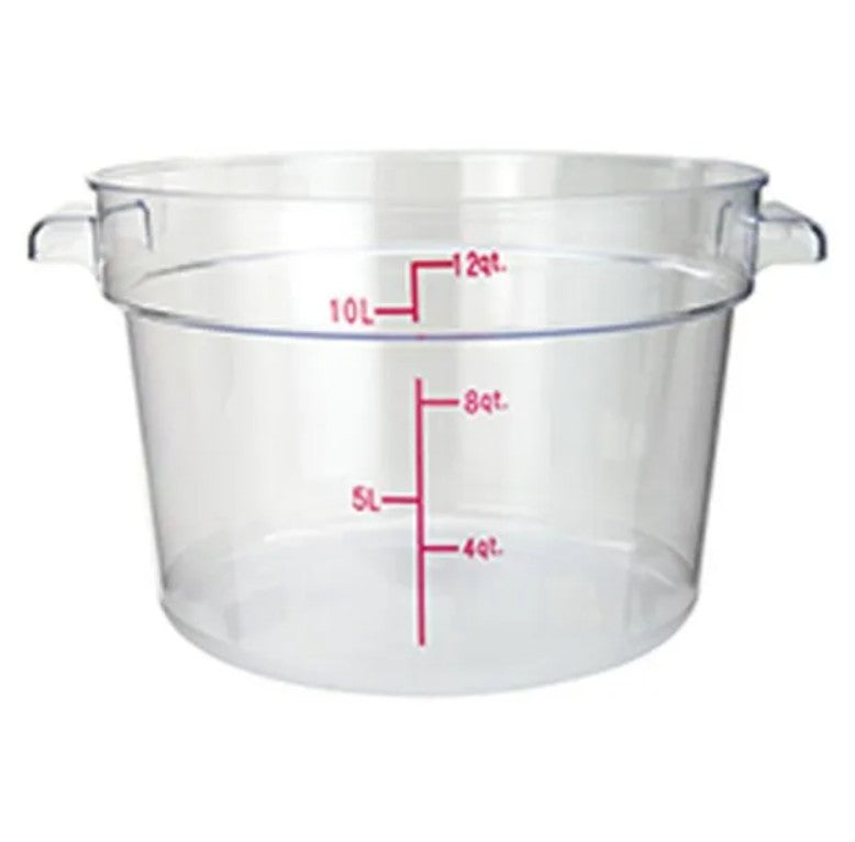 Contenedor Redondo Policarbonato  12QT sin tapa