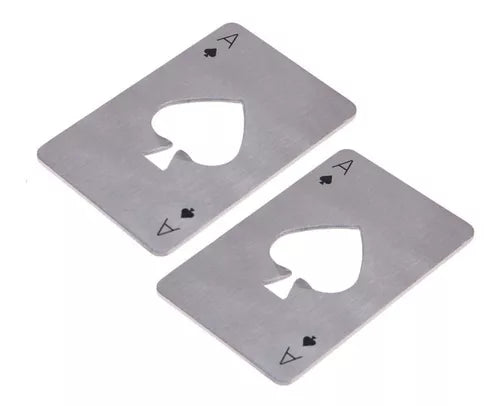 Destapador De Botella Tipo Carta Cerveza Bartender - Plata