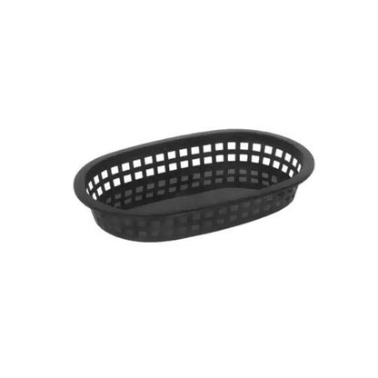 Canastillo Ovalado Panera Negro Winco Para Pan Entrada