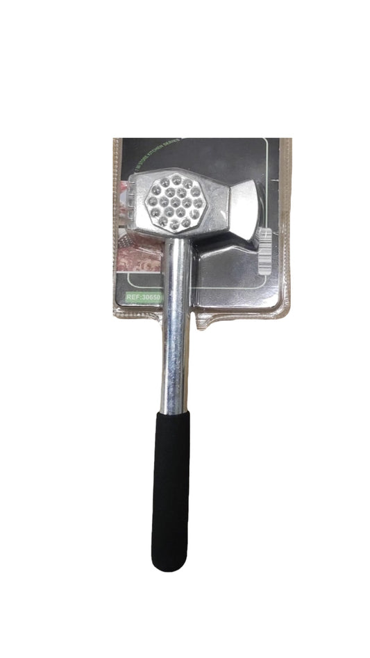 Ablandador de Carne acero inoxidable mango negro 20x7 cm