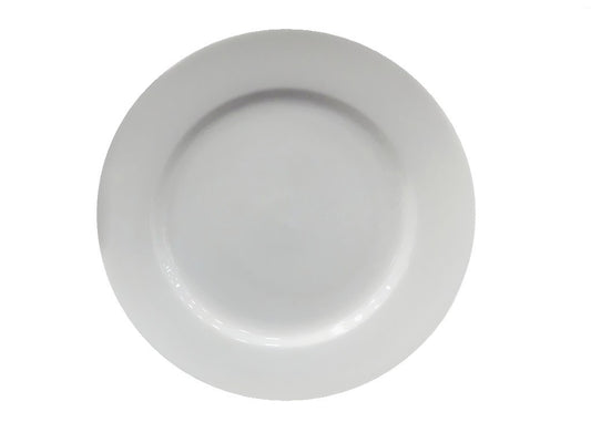 Plato Redondo Blanco 10.5 Ceramica 27 Cm