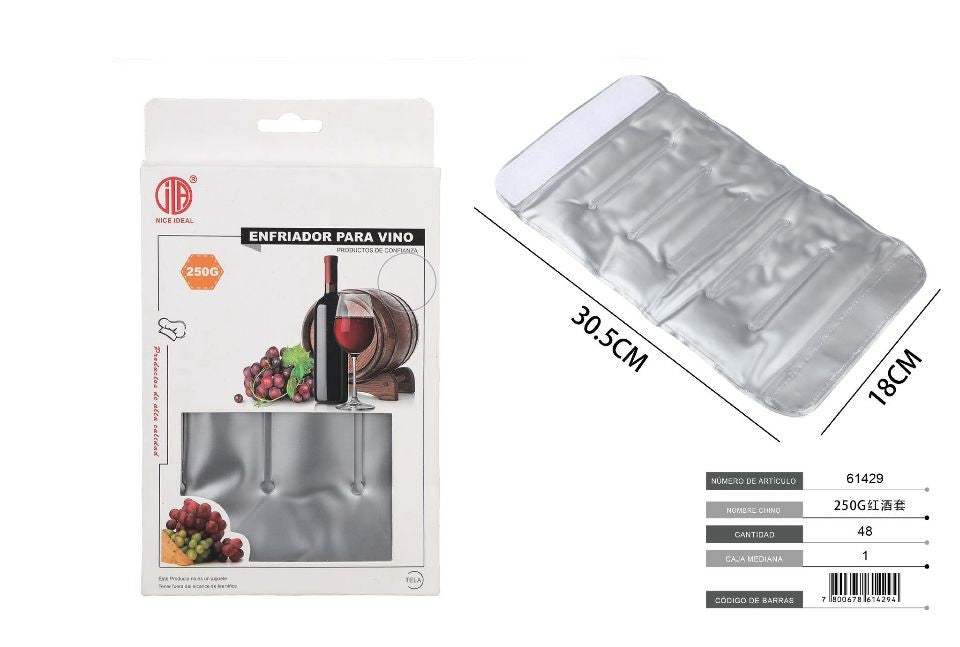 Enfriador Bolsa Vinos Y Espumantes, Gel, Manga, Hielo, Bar