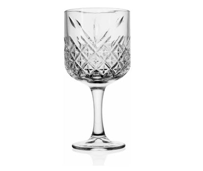 Set de 6 Copas de Vidrio Labrado para Bebidas