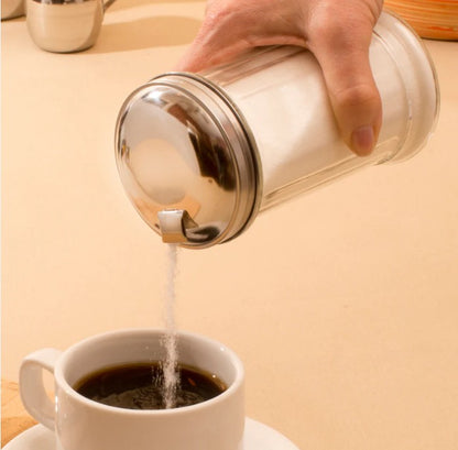 Azucarero Vidrio Tapa Metálica 12 Oz Winco