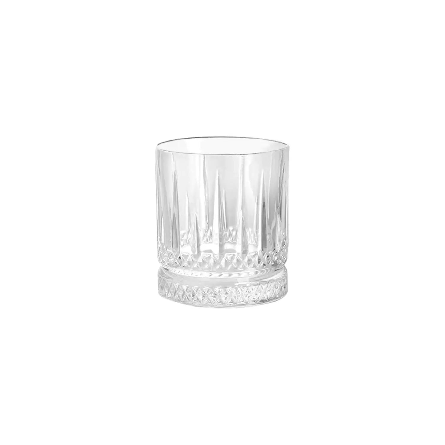 Set 6 Vasos Bajo Tallados Para Tragos Coctel 370cc Alysa