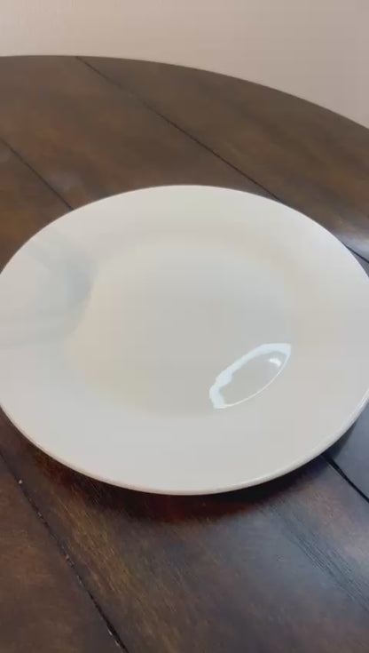 Plato Redondo Blanco 10.5 Ceramica 27 Cm