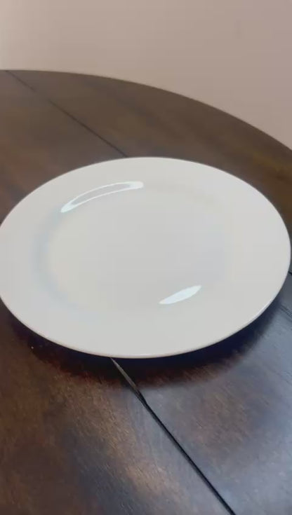 Plato Redondo Blanco 9 Ceramica 23 Cm