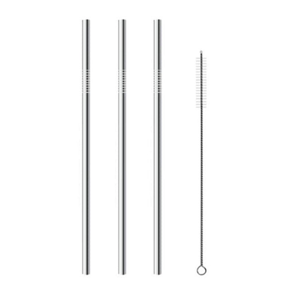 Set Bombilla Acero Inox Recta 21,5Cm X 6Mm