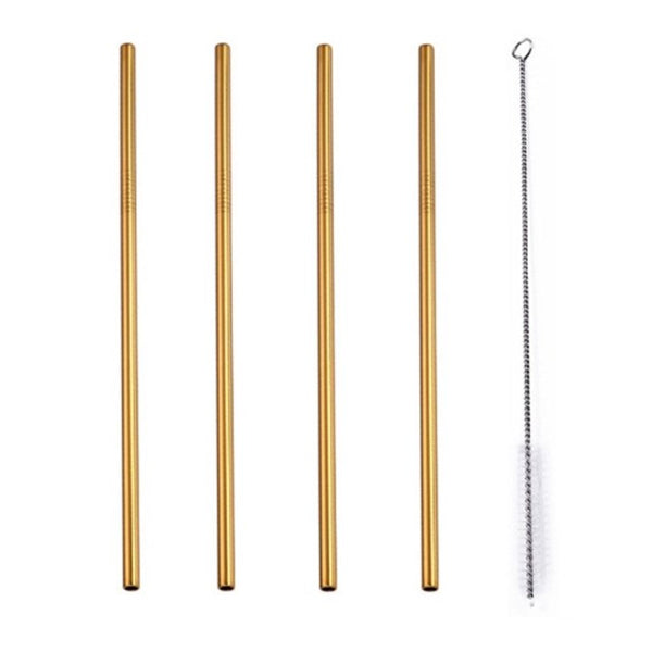 Set Bombilla Acero Inox Recta 21,5Cm X 6Mm