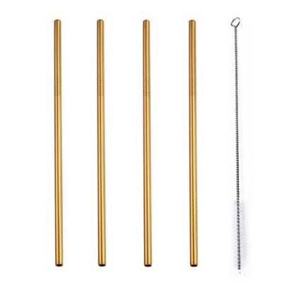 Set Bombilla Acero Inox Recta 21,5Cm X 6Mm