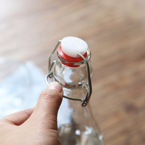 Botella Vidrio Con Tapón Mecánico