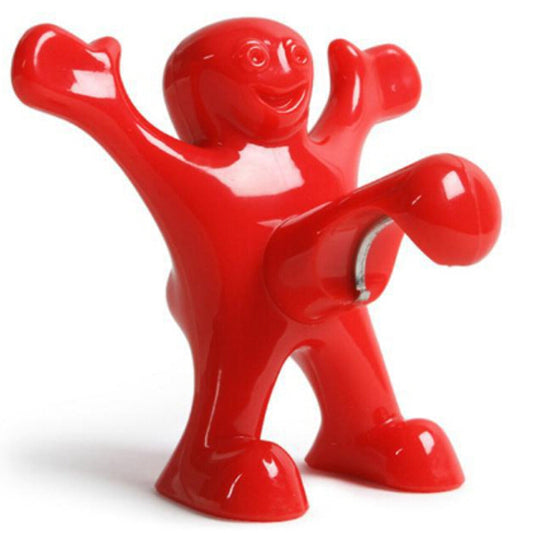 Destapador Botellas Bebidas Muñeco Rojo/Hombre Feliz