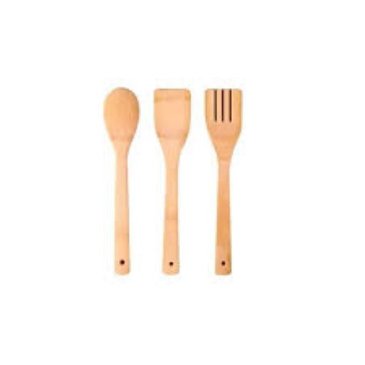 Set De 3 Utensilios De Cocina Madera